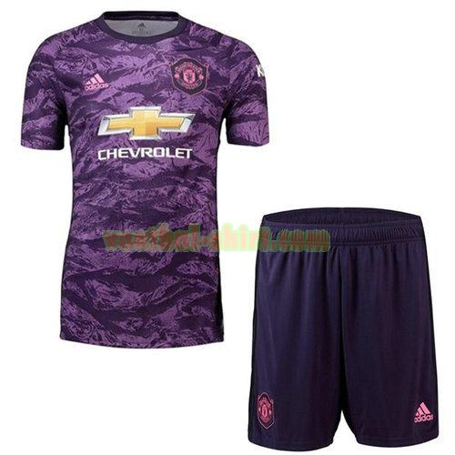 manchester united thuis doelman shirt 2019-2020 kinderen