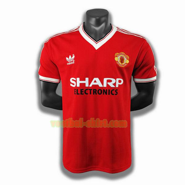 manchester united thuis player shirt 1983 rood mannen