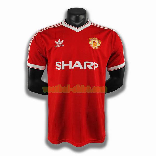 manchester united thuis player shirt 1984 rood mannen