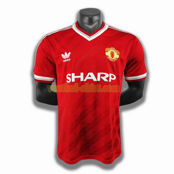 manchester united thuis player shirt 1986 rood mannen