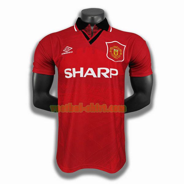 manchester united thuis player shirt 1994 1996 rood mannen
