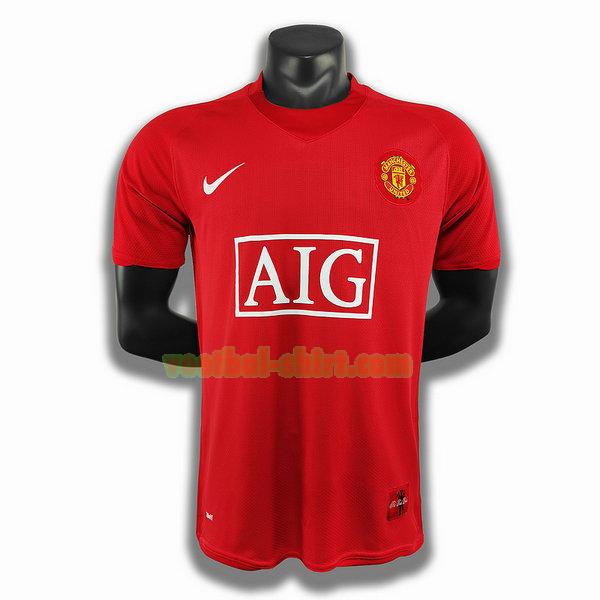 manchester united thuis player shirt 2007 2008 rood mannen