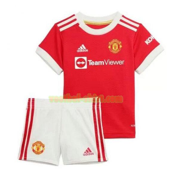 manchester united thuis shirt 2021 2022 rood kinderen