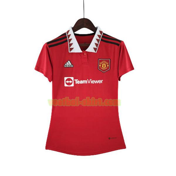 manchester united thuis shirt 2022 2023 rood dames