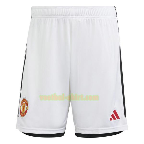 manchester united thuis shorts 2023 2024 wit mannen
