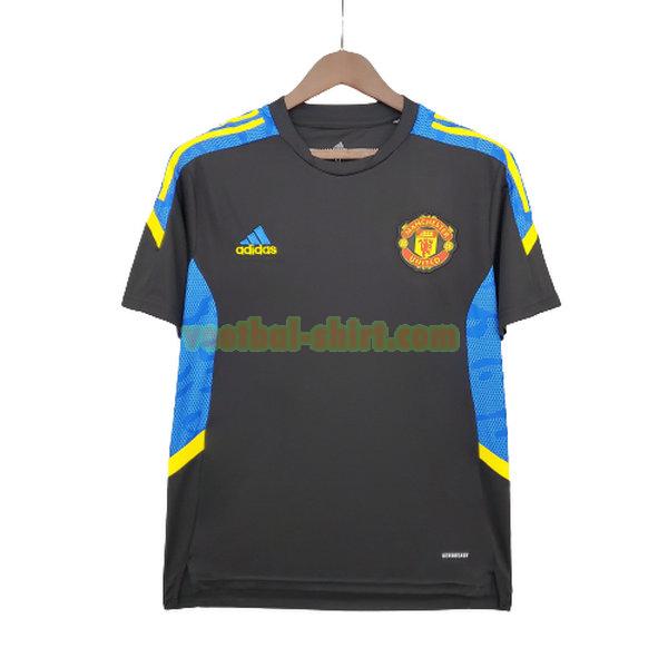 manchester united training shirt 2021 2022 zwart mannen