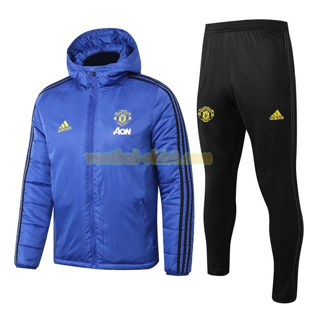 manchester united trainingspak 2019-2020 blauw mannen