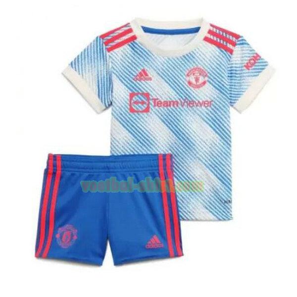 manchester united uit shirt 2021 2022 blauw kinderen