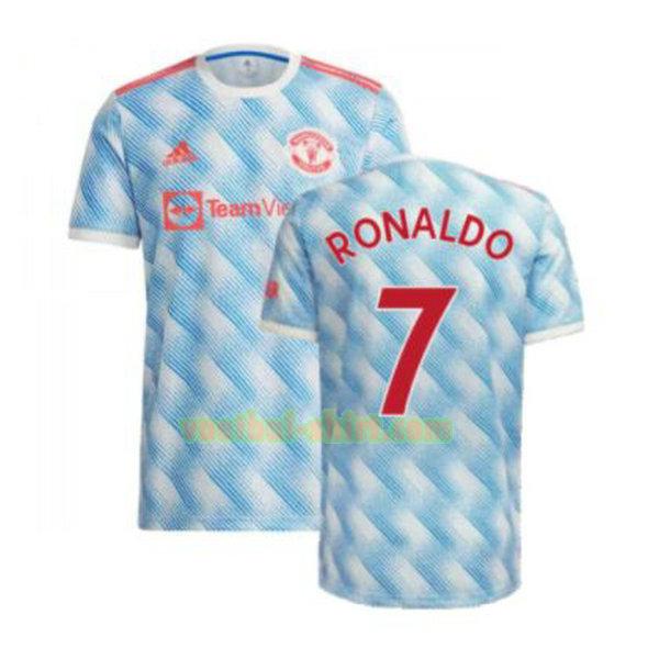 manchester united uit shirt 2021 2022 blauw mannen