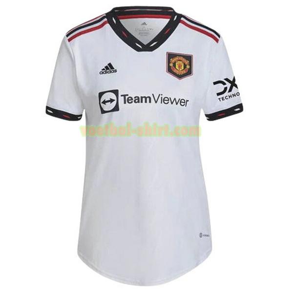 manchester united uit shirt 2022 2023 wit dames