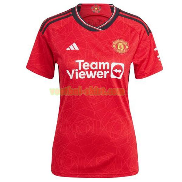 manchester united uit shirt 2023 2024 rood dames