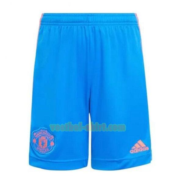 manchester united uit shorts 2021 2022 blauw mannen