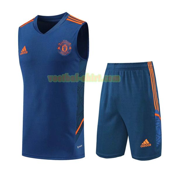 manchester united vest 2022 2023 blauw mannen