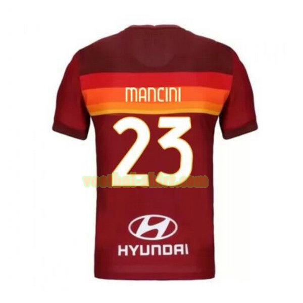 mancini 23 as roma priemra shirt 2020-2021 mannen