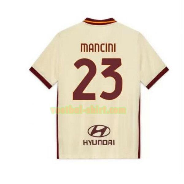 mancini 23 as roma uit shirt 2020-2021 mannen