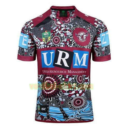 manly sea eagles rugby shirt 2017-2018 rood mannen
