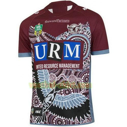 manly sea eagles rugby shirt 2018 rood mannen