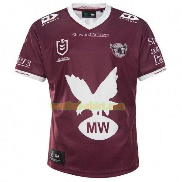 manly warringah sea eagles heritage shirt 2021 purper mannen