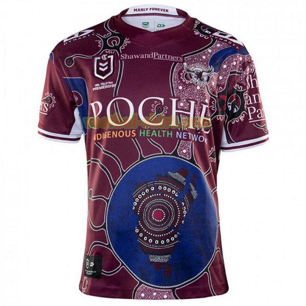 manly warringah sea eagles indigenous shirt 2020 purper mannen