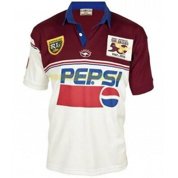 manly warringah sea eagles retro shirt 1996 wit mannen