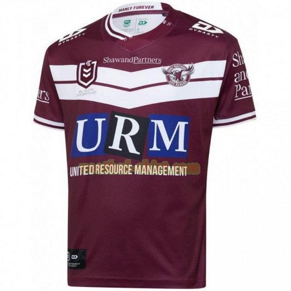 manly warringah sea eagles thuis shirt 2020 purper mannen