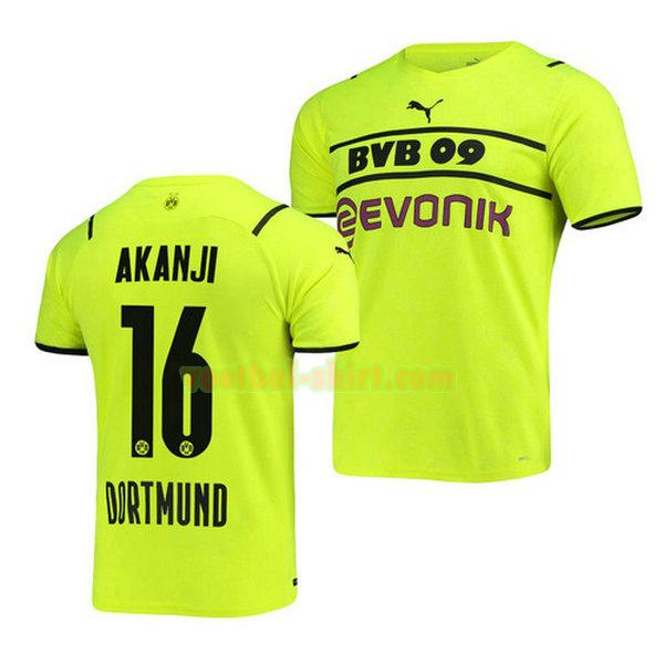 manuel akanji 16 borussia dortmund 3e shirt 2021 2022 groen mannen