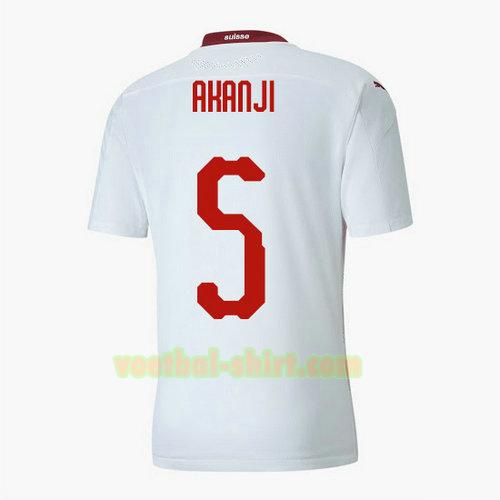 manuel akanji 5 zwitserland uit shirt 2020 mannen