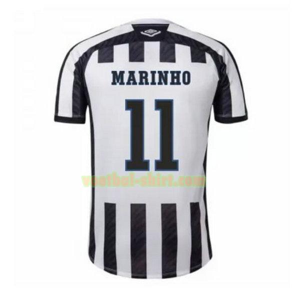 marinho 11 santos fc uit shirt 2020-2021 zwart wit mannen