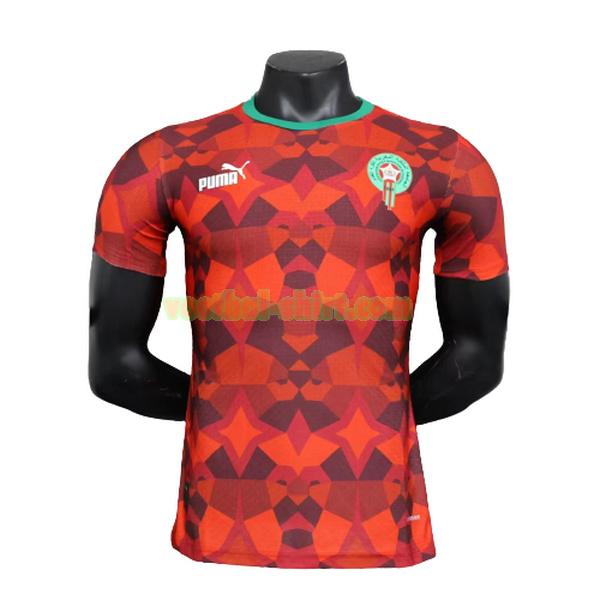 marokko player thuis shirt 2023 rood mannen