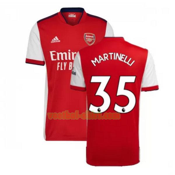 martinelli 35 arsenal thuis shirt 2021 2022 rood mannen