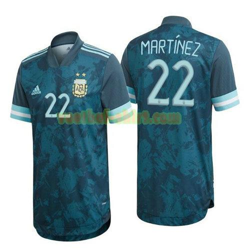 martinez 22 argentinië uit shirt 2020 mannen