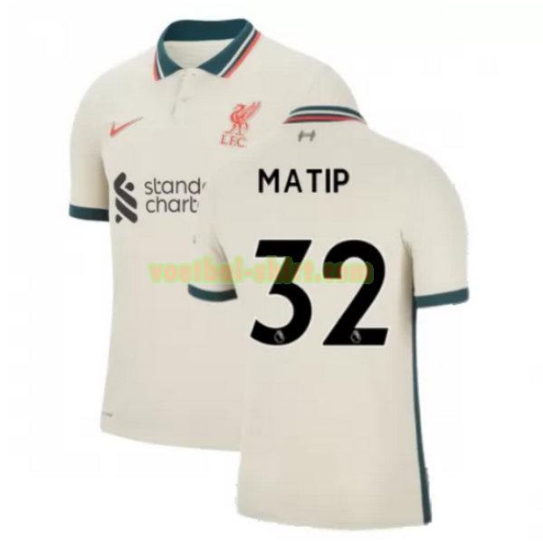 matip 32 liverpool uit shirt 2021 2022 geel mannen