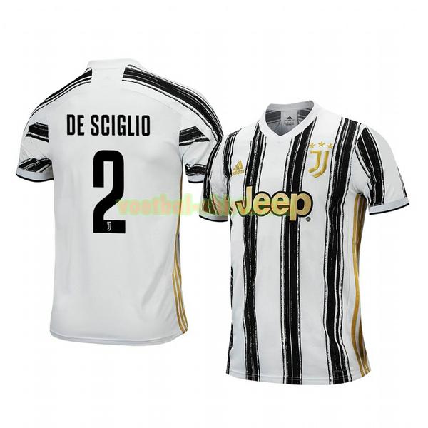 mattia de sciglio 2 juventus thuis shirt 2020-2021 mannen