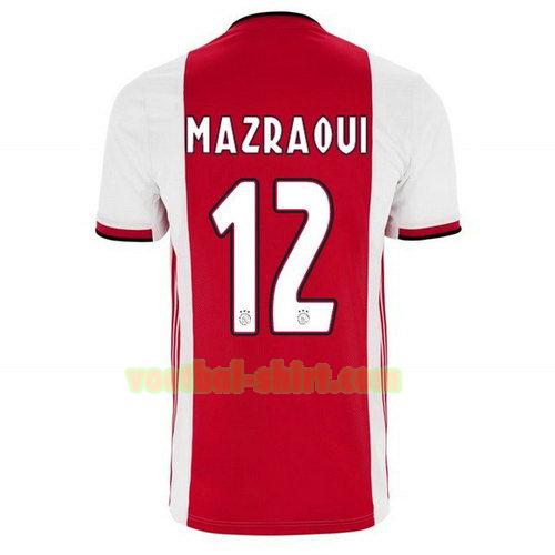 mazraoui 12 ajax thuis shirt 2019-2020 mannen