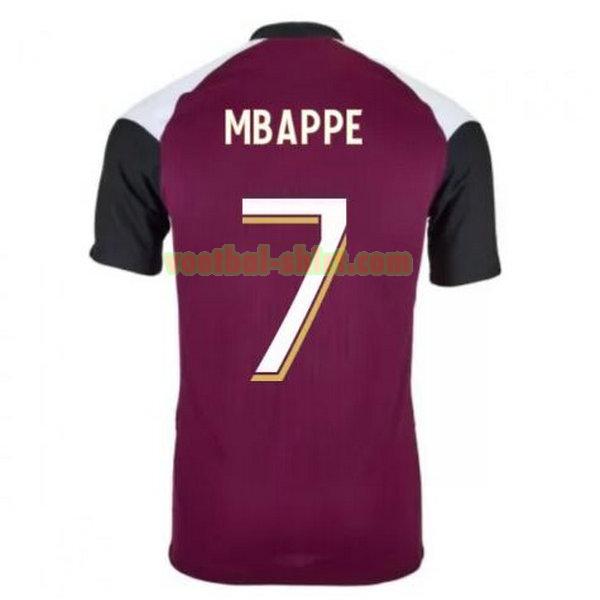 mbappe 7 paris saint germain 3e shirt 2020-2021 purper mannen