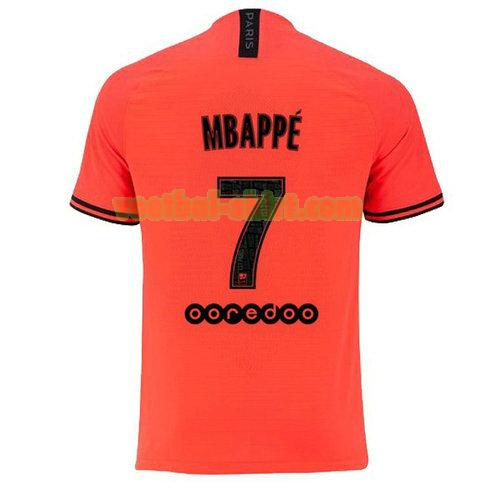 mbappe 7 paris saint germain uit shirt jordan 2020 mannen