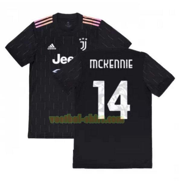 mckennie 14 juventus uit shirt 2021 2022 zwart mannen