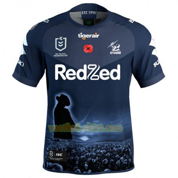 melbourne storm anzac shirt 2020 blauw mannen