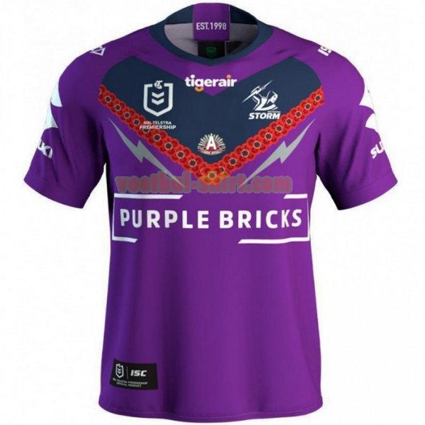 melbourne storm commemorative shirt 2019 purper mannen