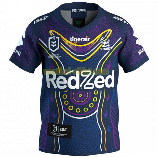 melbourne storm indigenous shirt 2019 blauw mannen