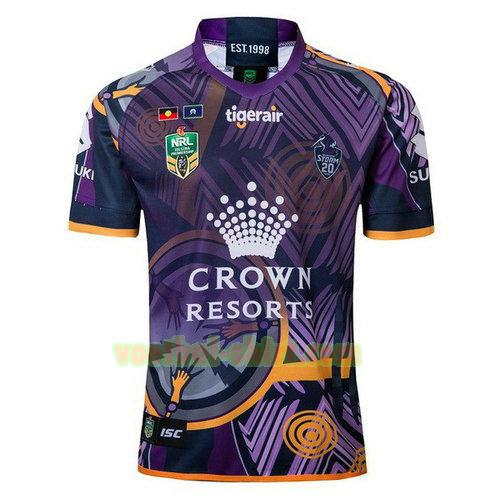 melbourne storm rugby shirt 2018 purper mannen