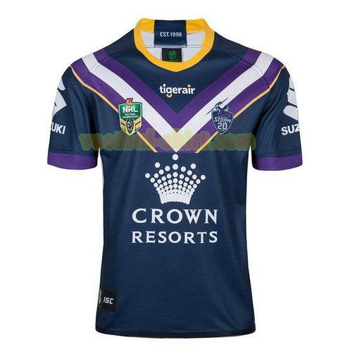 melbourne storm thuis rugby shirt 2018 blauw mannen