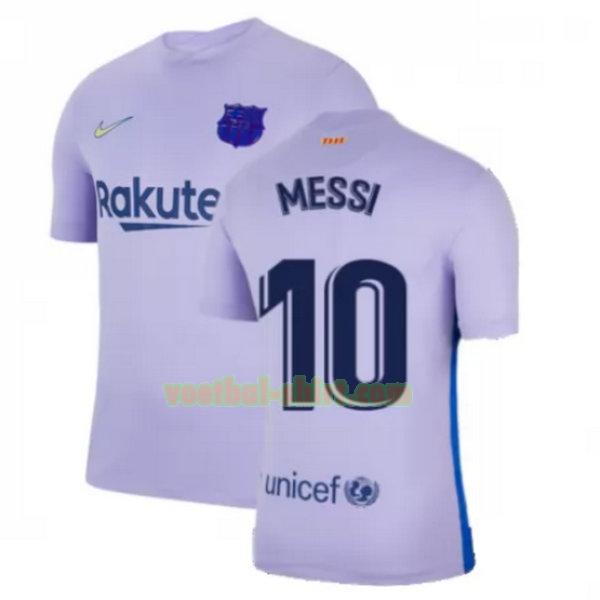 messi 10 barcelona uit shirt 2021 2022 geel mannen