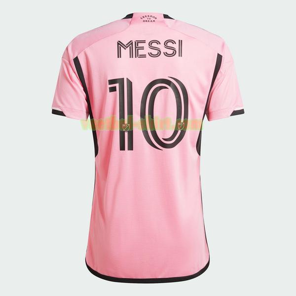messi 10 inter miami cf thuis shirt 2024 2025 roze mannen