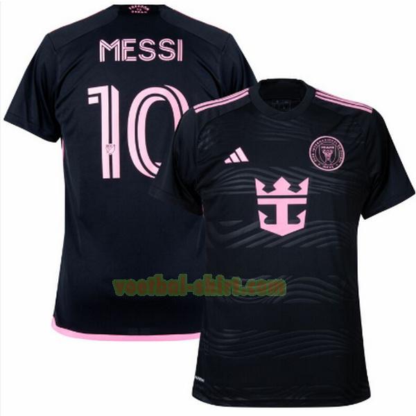 messi 10 inter miami cf uit shirt 2024 2025 zwart mannen