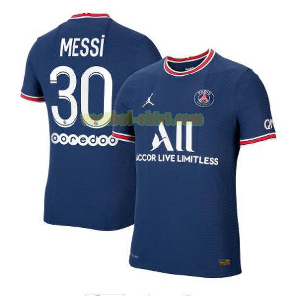 messi 30 paris saint germain thuis shirt 2021 2022 blauw mannen