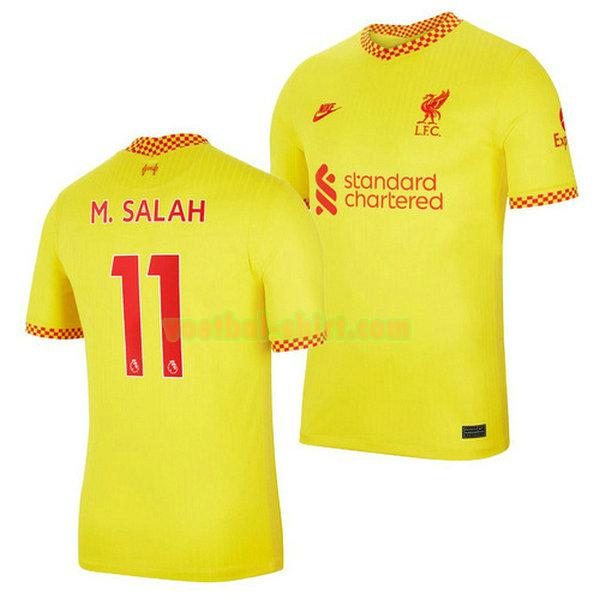 mohamed salah 11 arsenal 3e shirt 2021 2022 blauw mannen