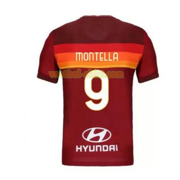 montella 9 as roma priemra shirt 2020-2021 mannen