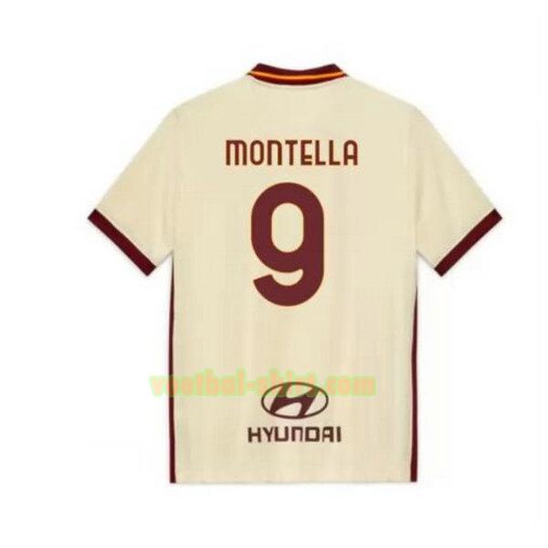 montella 9 as roma uit shirt 2020-2021 mannen