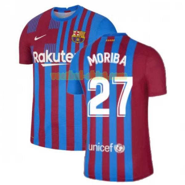moriba 27 barcelona thuis shirt 2021 2022 rood wit mannen